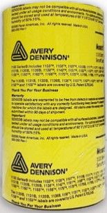 MONARCH 1131 YELLOW LABELS CASE